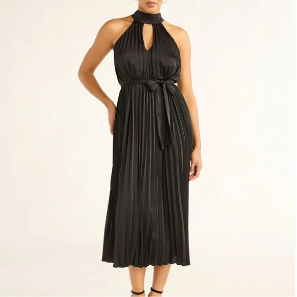 sofia jeans Dresses & Skirts - 8) Sofia Vergara Women's Pleated Halter Midi Dress, Mid Calf Length, NWT small